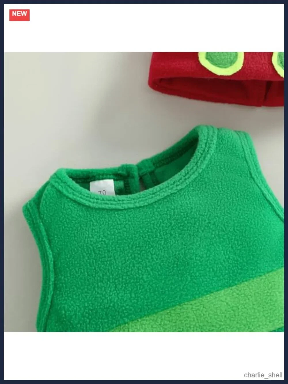 Infant Halloween Caterpillar Costume Sleeveless Striped Fleece Bodysuit & Hat